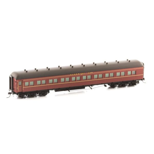 HO MAL 916 12 Wheeler Sleeper Car - Indian Red Cheap