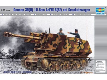 00353 1 35 German 39(H) 105mm LeFH18(Sf) auf Geschutzwagen Plastic Model Kit Online Hot Sale